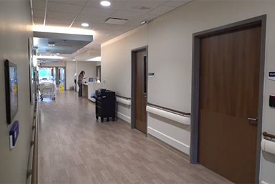 image of a hospital corridor