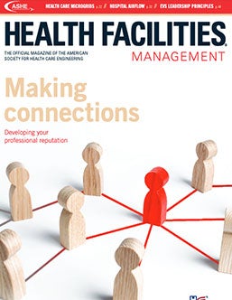 Building cybersecurity into health care facilities magazine cover